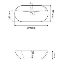 Раковина для ванной VBI Terni 60х39,5 см керамика черный матовый VBI-011803