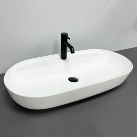 Раковина для ванной VBI TERNI M 80,5x41 см керамика белый VBI-011801