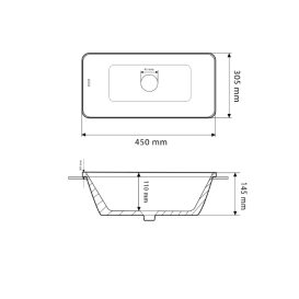 Раковина для ванной VBI TORITTO S 45x30,5 см керамика белый VBI-018019