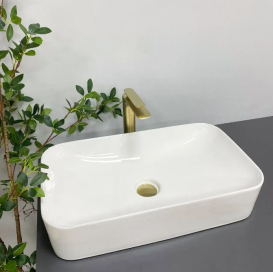 Раковина для ванної кімнати VBI TREVI 61x35 см кераміка білий VBI-012604