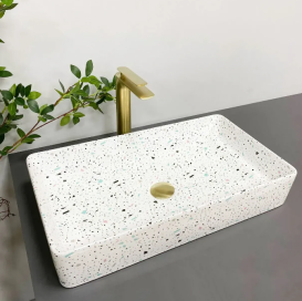 Раковина для ванной VBI TRIEST 61,5x35 см керамика мозаика глянцевая VBI-012709