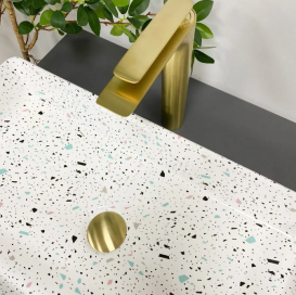 Раковина для ванной VBI TRIEST 61,5x35 см керамика мозаика глянцевая VBI-012709