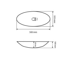 Раковина для ванної VBI Tufara 50х35,5 см кераміка білий VBI-012616
