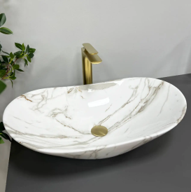 Раковина для ванной VBI TURIN 61,5x36 см керамика лава глянец VBI-011506