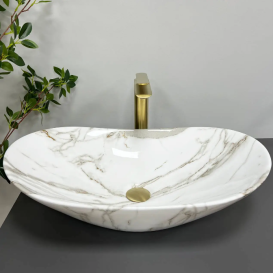 Раковина для ванной VBI TURIN 61,5x36 см керамика лава глянец VBI-011506