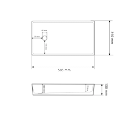 Раковина для ванной VBI VELLETRI 50,5x34 см керамика черный камень матовый VBI-015902