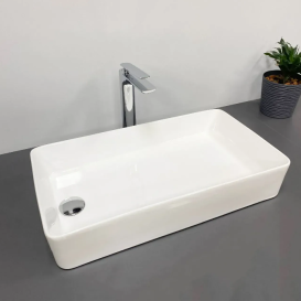 Раковина для ванної кімнати VBI VELLETRI M 61x33,5 см кераміка білий VBI-015901