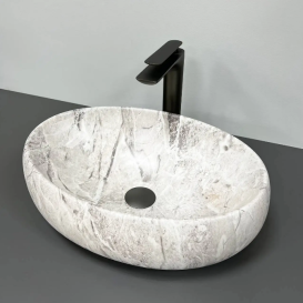 Раковина для ванної кімнати VBI VENETO 46,5x32 см кераміка камінь матовий VBI-012803