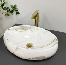 Раковина для ванной VBI VENETO 46,5x32 см керамика аякс глянцевый VBI-012809