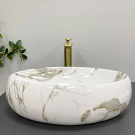 Раковина для ванной VBI VENETO 46,5x32 см керамика аякс глянцевый VBI-012809