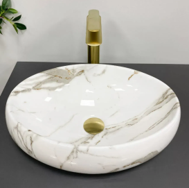 Раковина для ванной VBI VENETO 46,5x32 см керамика аякс глянцевый VBI-012809