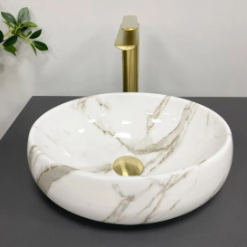 Раковина для ванной VBI VENETO S 38x28,5 см керамика аякс глянцевый VBI-012808