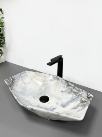 Раковина для ванной VBI VENEZIA S 57,5x37 см керамика гранит глянцевый VBI-012402