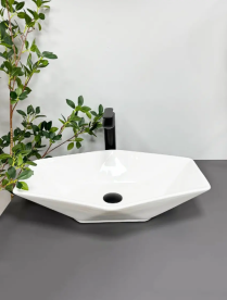 Раковина для ванної кімнати VBI VENEZIA S 57x37 см кераміка білий VBI-012401