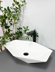 Раковина для ванної кімнати VBI VENEZIA S 57x37 см кераміка білий VBI-012401