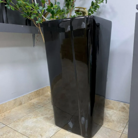 Раковина для ванной VBI VERESE 43,5x35 см керамика черный глянцевый VBI-019006