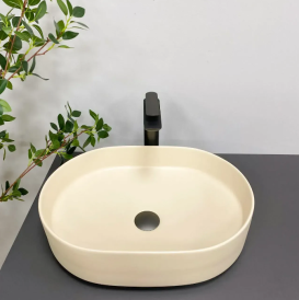 Раковина для ванной VBI VERONA 50 50,5x37,5 см керамика бежевый матовый VBI-011305