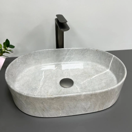 Раковина для ванної кімнати VBI VERONA 50 50x34 см кераміка сірий камінь VBI-011310
