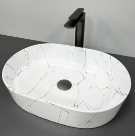 Раковина для ванної кімнати VBI VERONA 50 50x34 см кераміка мармо глянсовий VBI-011313