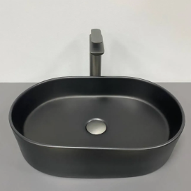 Раковина для ванної кімнати VBI VERONA 50 50x34 см кераміка чорний матовий VBI-011317