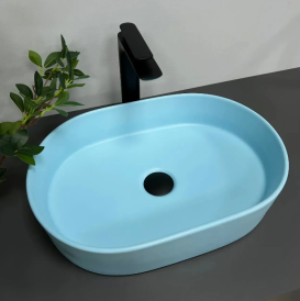 Раковина для ванной VBI VERONA 50 50x34 см керамика синий матовый VBI-011321