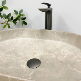 Раковина для ванной VBI VERONA 50 51x38 см керамика бежевый камень матовый VBI-011325