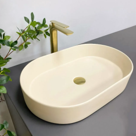 Раковина для ванної кімнати VBI VERONA 60 60,5x39 см кераміка бежевий матовий VBI-011323