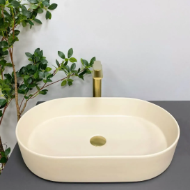 Раковина для ванної кімнати VBI VERONA 60 60,5x39 см кераміка бежевий матовий VBI-011323