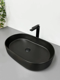 Раковина для ванної кімнати VBI VERONA 60 60x37 см кераміка чорний матовий VBI-011303