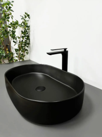 Раковина для ванної кімнати VBI VERONA 60 60x37 см кераміка чорний матовий VBI-011303