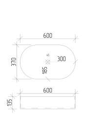 Раковина для ванной VBI VERONA 60 60x37 см керамика белый VBI-011301
