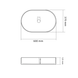 Раковина для ванної кімнати VBI VERONA 60 60x37 см кераміка мармо золотий глянсовий VBI-011324