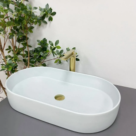 Раковина для ванної кімнати VBI VERONA 70 70x38 см кераміка синій димчатий VBI-011307