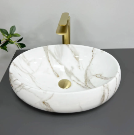 Раковина для ванной VBI VICENZA 46,5x32 см керамика лава глянцевая VBI-012804