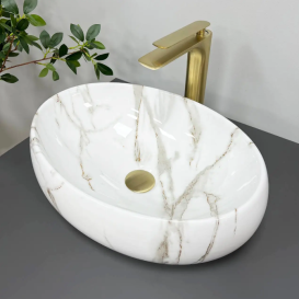 Раковина для ванной VBI VICENZA 46,5x32 см керамика лава глянцевая VBI-012804