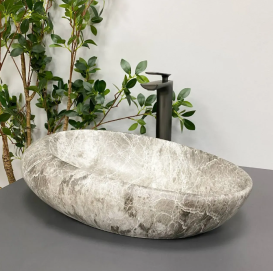 Раковина для ванной VBI VICENZA 49x31 см керамика луна матовая VBI-014801