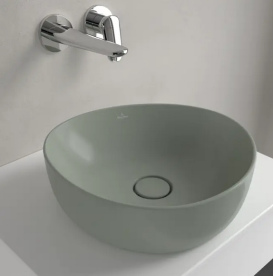 Раковина для ванної кімнати Villeroy & Boch Antao 40х39,5 см TitanCeram CeramicPlus Morning Green зелений 4A7240R8