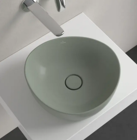 Раковина для ванної кімнати Villeroy & Boch Antao 40х39,5 см TitanCeram CeramicPlus Morning Green зелений 4A7240R8