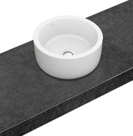 Раковина для ванной Villeroy & Boch Architectura ⌀40 см санитарная керамика альпийский белый CeramicPlus 412540R1