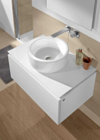 Раковина для ванной Villeroy & Boch Architectura ⌀40 см санитарная керамика альпийский белый CeramicPlus 412541R1