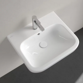 Раковина для ванной Villeroy & Boch Architectura 55х47 см санитарная керамика альпийский белый CeramicPlus 418855R1