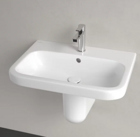 Раковина для ванної кімнати Villeroy & Boch Architectura 65х47 см шліфована санітарна кераміка альпійський білий CeramicPlus 4188KGR1