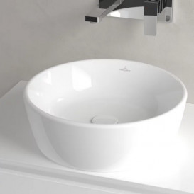 Раковина для ванной Villeroy & Boch Architectura ⌀45 см санитарная керамика альпийский белый CeramicPlus 5A2545R1