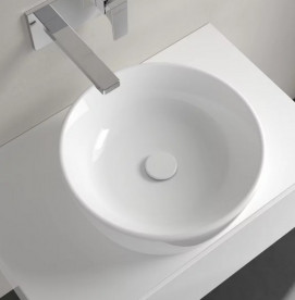 Раковина для ванной Villeroy & Boch Architectura ⌀45 см санитарная керамика альпийский белый CeramicPlus 5A2546R1