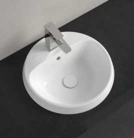 Раковина для ванної кімнати Villeroy & Boch Architectura ⌀45 см санітарна кераміка альпійський білий 5A654501