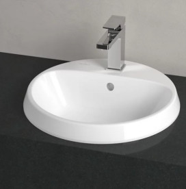 Раковина для ванной Villeroy & Boch Architectura ⌀45 см санитарная керамика альпийский белый CeramicPlus 5A6545R1