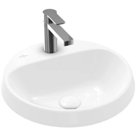 Раковина для ванной Villeroy & Boch Architectura ⌀45 см санитарная керамика альпийский белый 5A654601