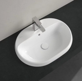 Раковина для ванной Villeroy & Boch Architectura 60х45 см санитарная керамика альпийский белый CeramicPlus 5A6660R1