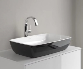 Раковина для ванной Villeroy & Boch Artis 58х38,5 см без перелива TitanCeram coal black (угольно-черный) 417258BCT8