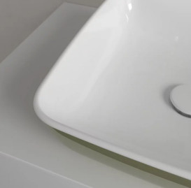 Раковина для ванной Villeroy & Boch Artis 41х41 см без перелива TitanCeram sage green (зеленый шалфей) 417841BCS8